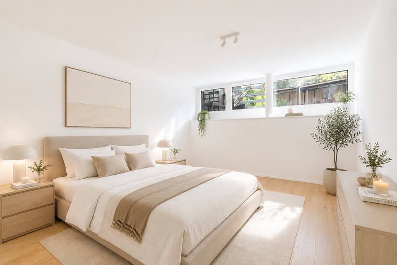 Schlafzimmer 1 möbliert