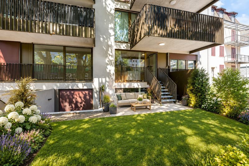 Garten möbliert
