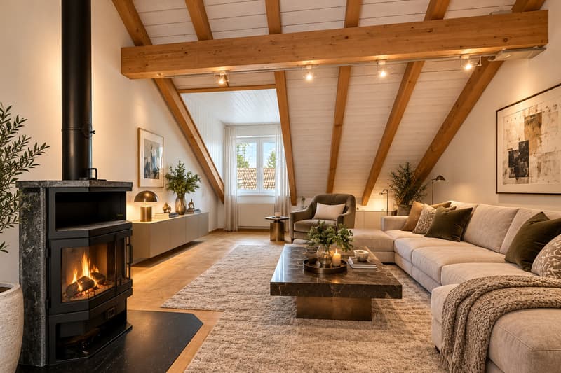 so könnte es sein: Wohnzimmer gestaged