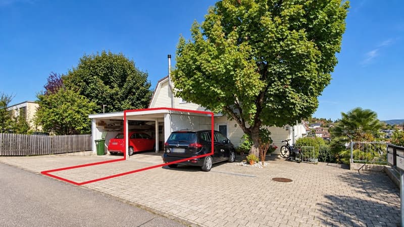 Aussenansicht mit Carport