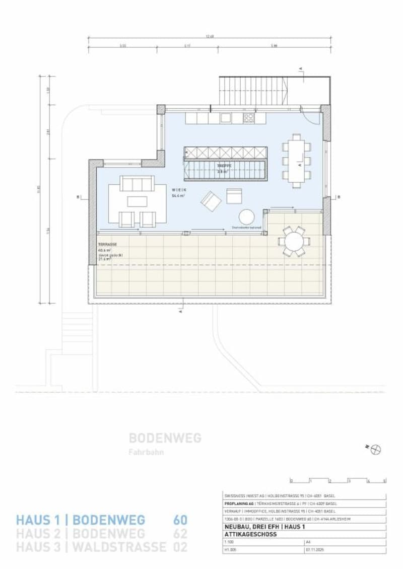 Grundriss Attikageschoss