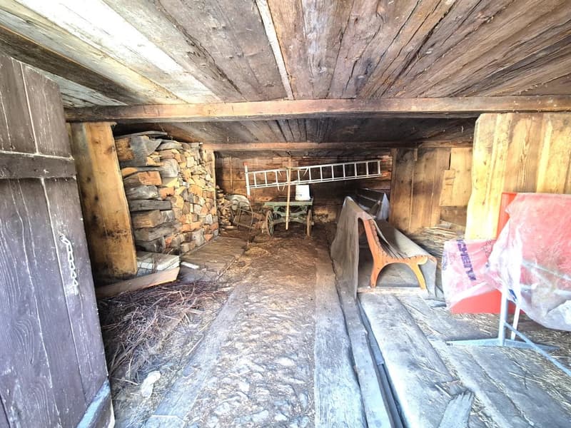 Stadel im typischen Walliserstil inmitten von Fiesch (5)
