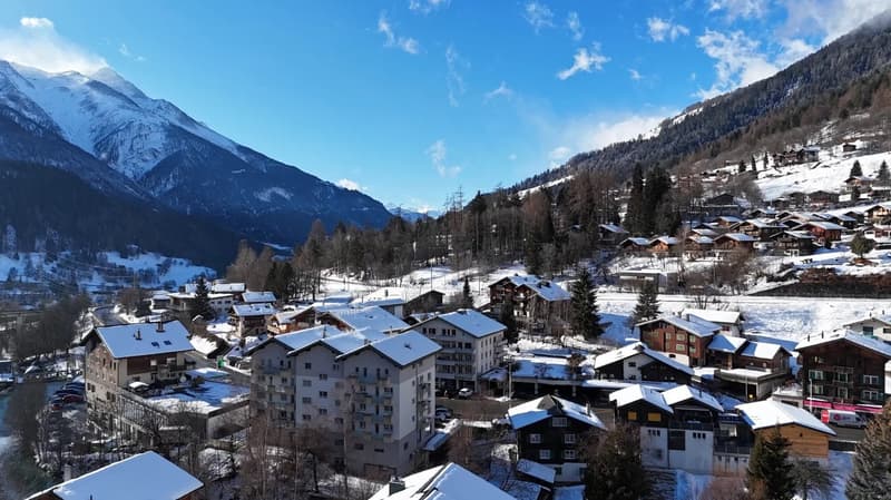Stadel im typischen Walliserstil inmitten von Fiesch (10)