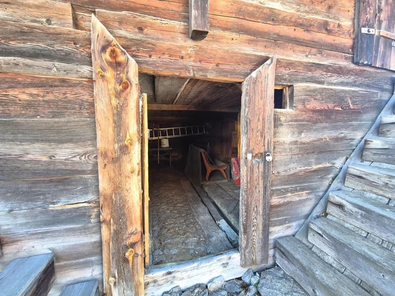 Stadel im typischen Walliserstil inmitten von Fiesch (4)