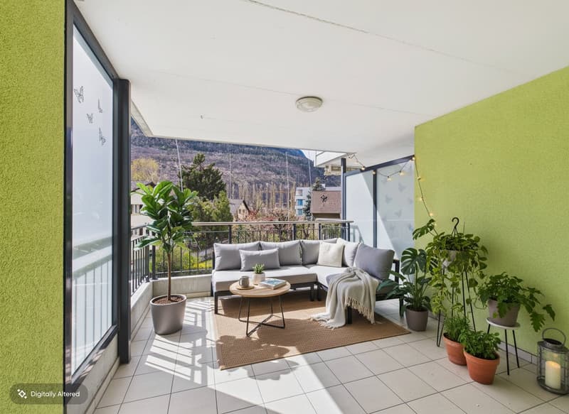 Abitare con stile con loggia in un quartiere popolare a Visp (10)