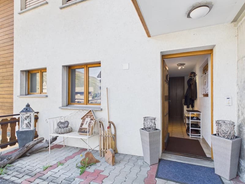 Charming garden apartment with a view and garage in Stalden (3)