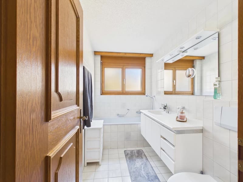 Charming garden apartment with a view and garage in Stalden (5)