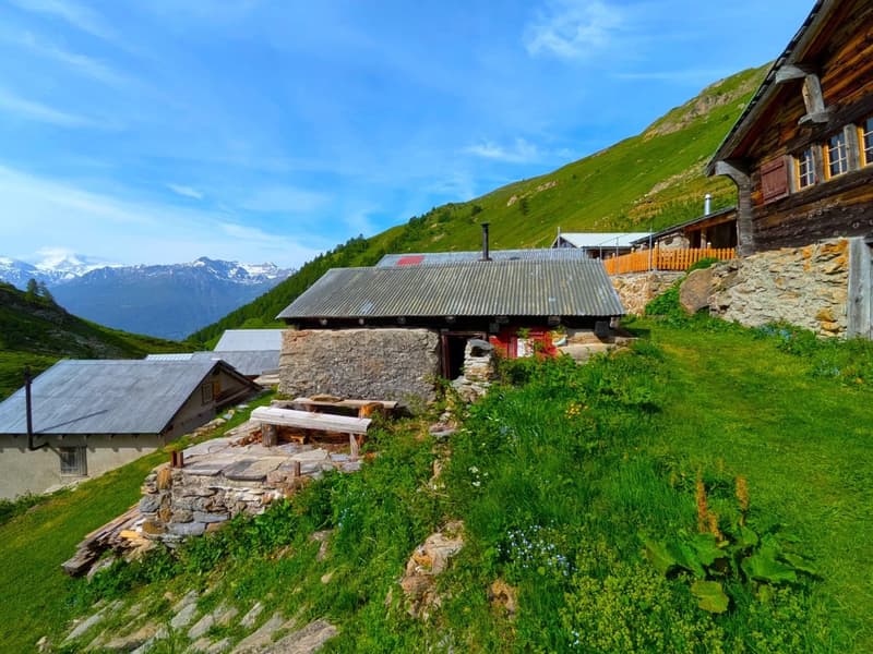 Chalet de montagne à environ 2'000 mètres d'altitude sur la Bachalpe (1)