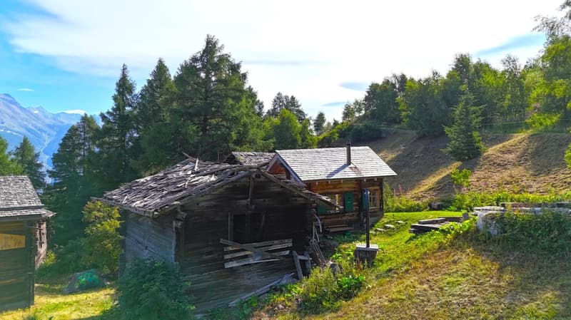 Behagliches Maiensäss bei der Brandalp in Unterbäch (11)