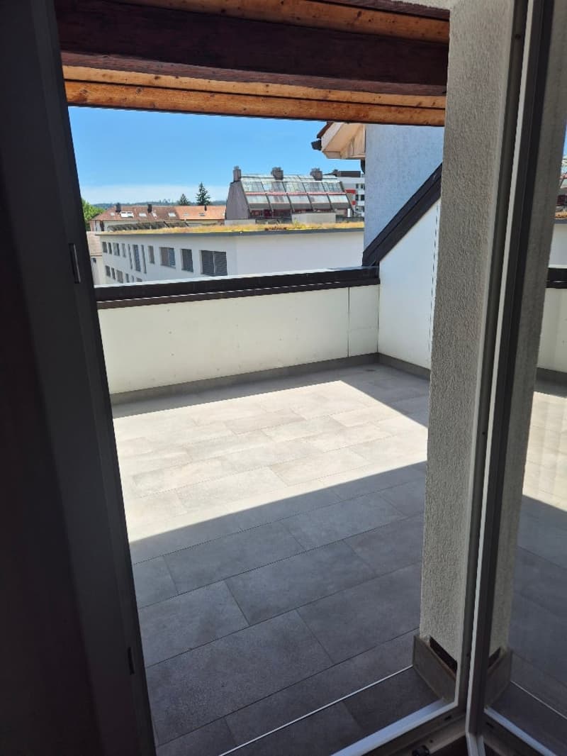 Affascinante appartamento a maisonnette di 4 locali con terrazza sul tetto e camino a Biel/Bienne – disponibile immediatamente! (1)
