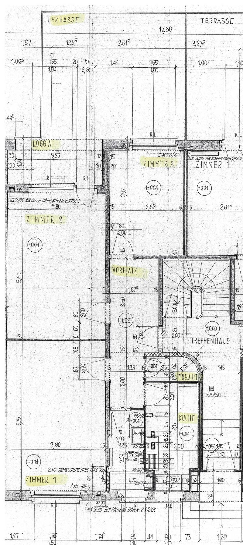 2 bedrooms, living room, 2 bathrooms, kitchen, storage, stairs, terrace