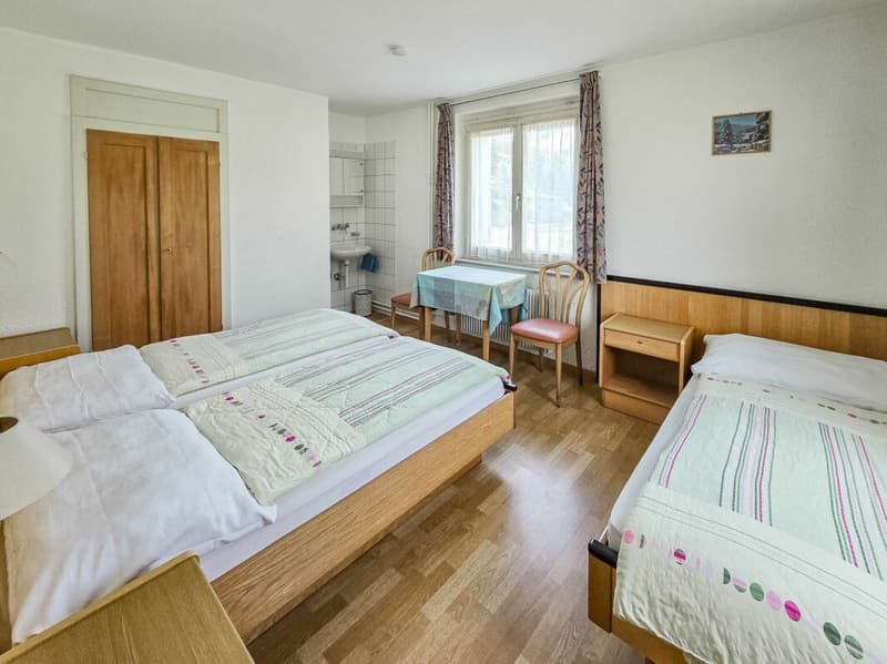Mehrbettzimmer im Hotel Simplon auf dem Simplonpass