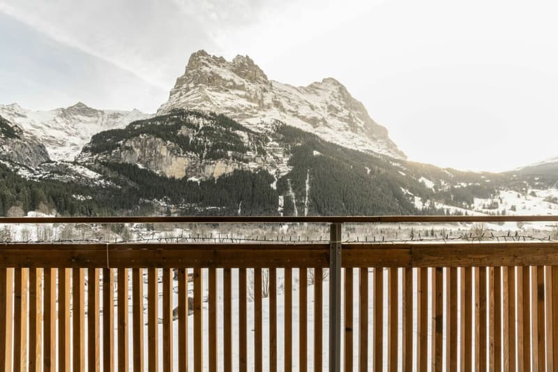 Grindelwald: Quiet 2 Bedroom Holiday Apartment With Balcony And Garden Seating Area (18)