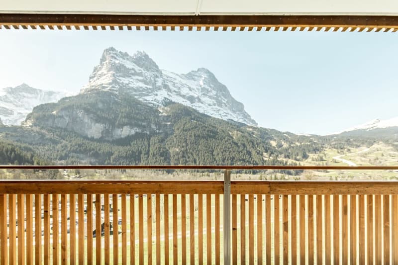 Grindelwald: Quiet 2 Bedroom Holiday Apartment With Balcony And Garden Seating Area (12)
