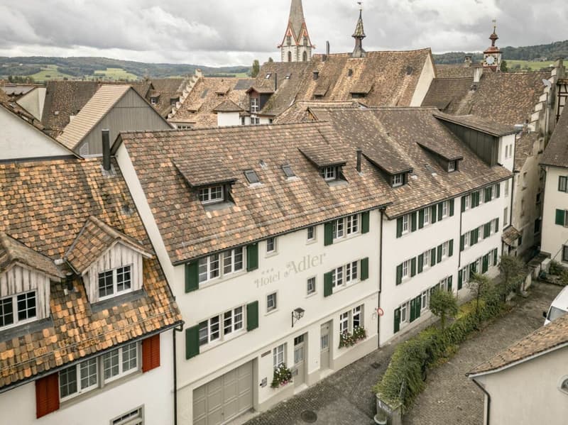 Aussenansicht Hotel Adler in Stein am Rhein
