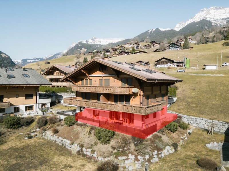 Terrassenwohnung mit Bergblick - 4.5-Zimmer-Erstwohnung im Chalet Aquila (2)