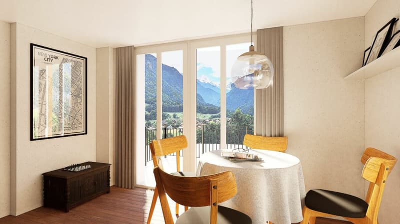 New 1 Bedroom Apartment No. 16 in the Schönbühl 360° Development, Wilderswil (8)