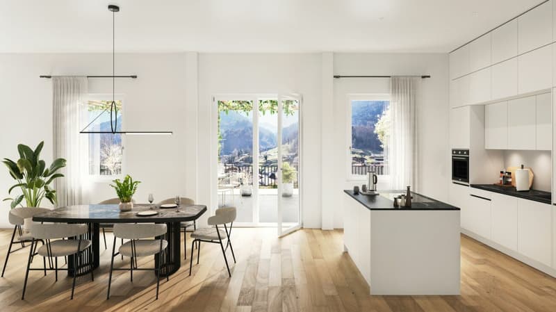New 1 Bedroom Apartment No. 16 in the Schönbühl 360° Development, Wilderswil (4)