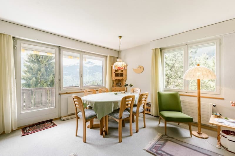 Appartamento accogliente di 2 locali con vista sulla montagna nel chalet Eggli (5)