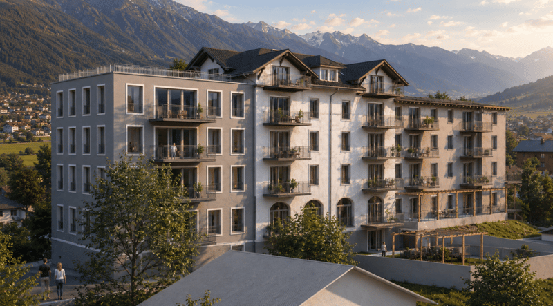 Nouvelle construction d'un appartement 4,5 pièces n° 14 dans un immeuble d'habitation Schönbühl 360° à Wilderswil (2)