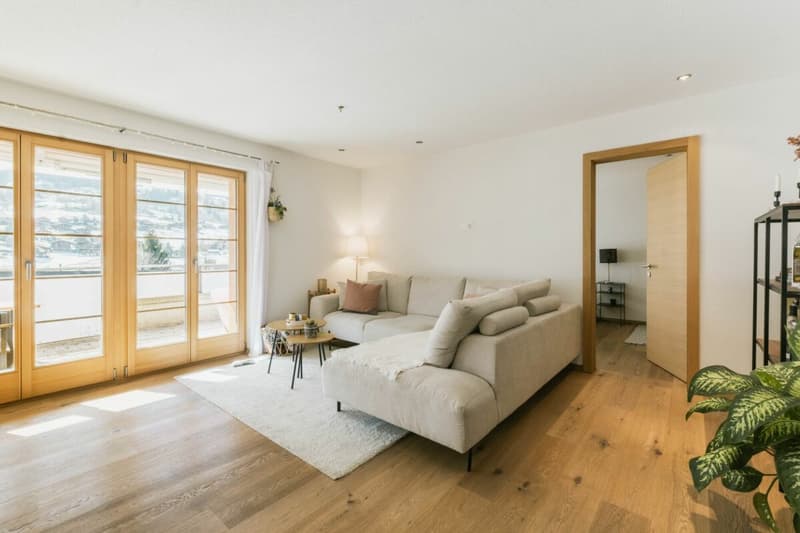Terrassenwohnung mit Bergblick - 4.5-Zimmer-Erstwohnung im Chalet Aquila (5)