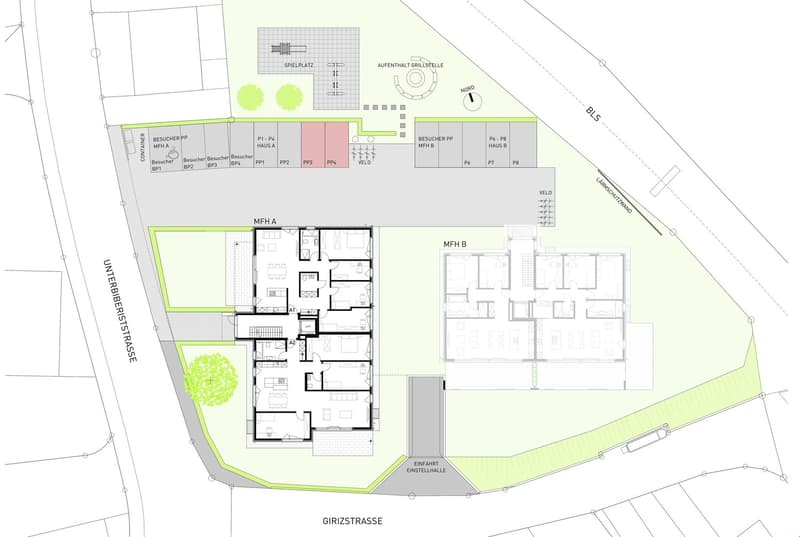 Aussenparkplätze Plan