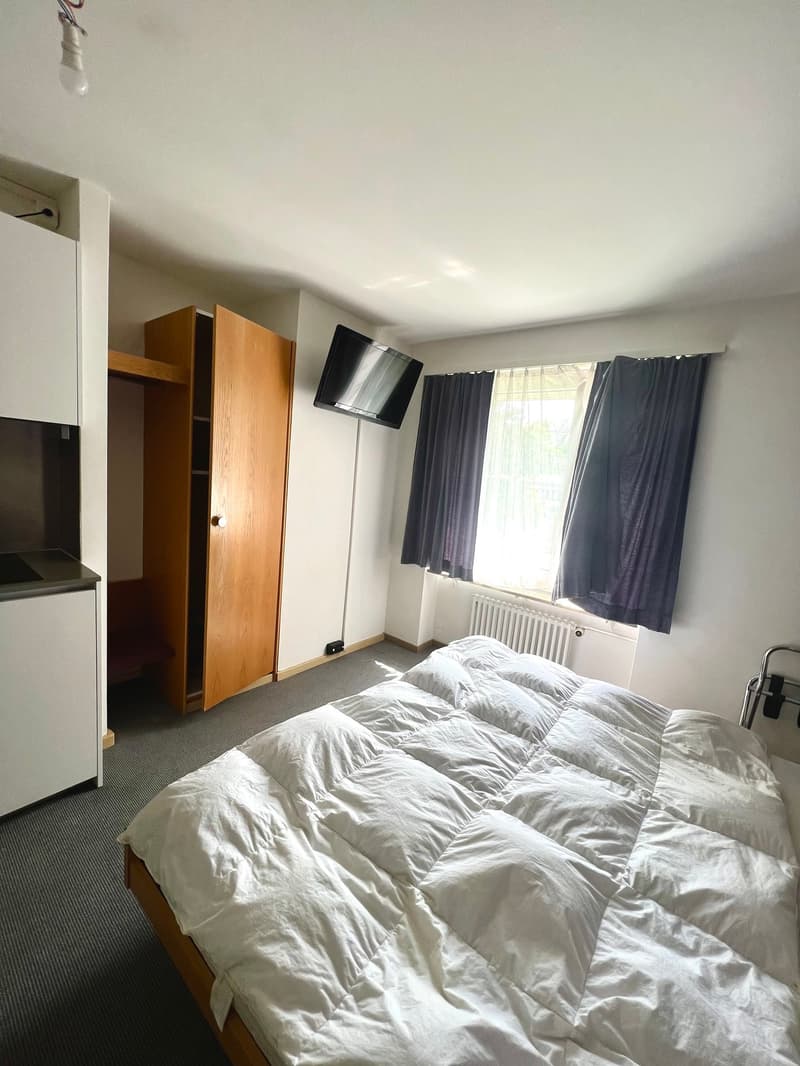 Möbliertes, 2-Zimmerstudio mit grossem Bett (2)