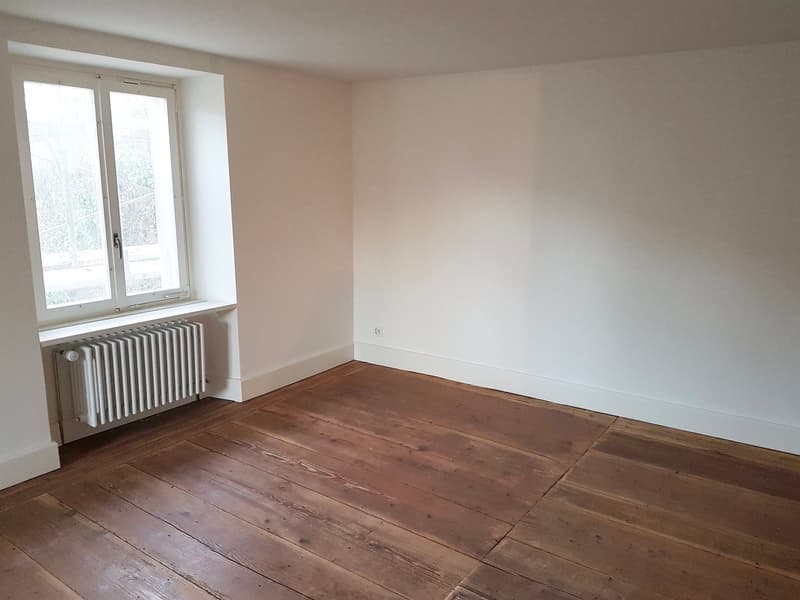 Beautiful, modern old building apartment with old, refreshed Langriehmen wooden floor in the village center (9)