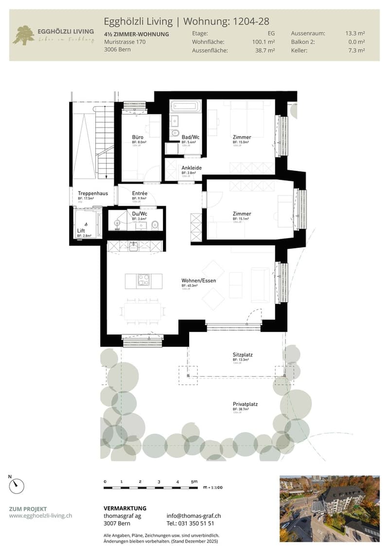 Appartamento giardino ristrutturato a 3006 Bern (6)