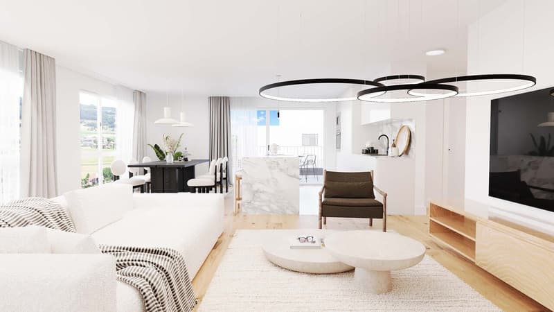 Spacious 5.5-room apartment with terrace (south) and loggia (4)