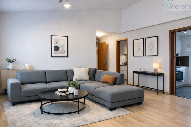 Wohn- und Esszimmer Erdgeschoss Visualisierung / Living and dining room first floor visualization