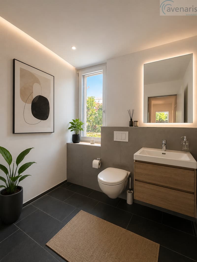 separates WC Obergeschoss Visualisierung / WC séparé Étage supérieur Visualisation / separate WC upper floor Visualization / WC separato al piano superiore Visualizzazione