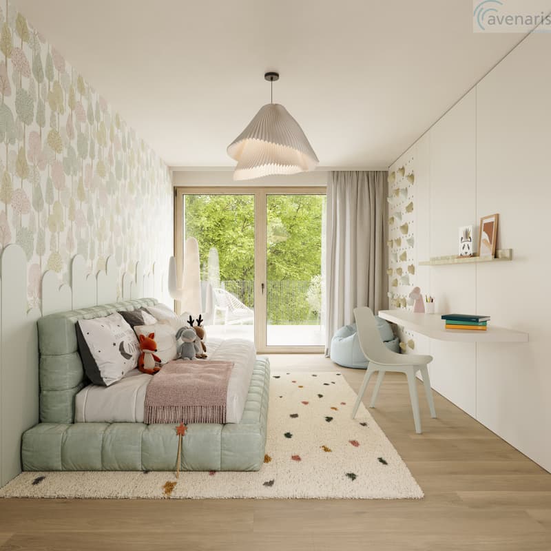 Zimmer Obergeschoss Visualisierung / Bedroom visualization