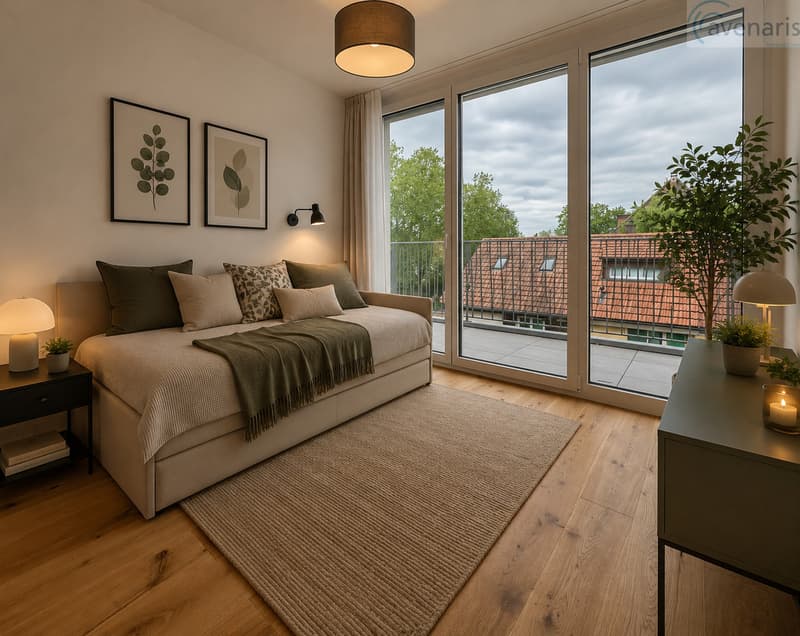 Zimmer 3 Dachgeschoss Visualisierung