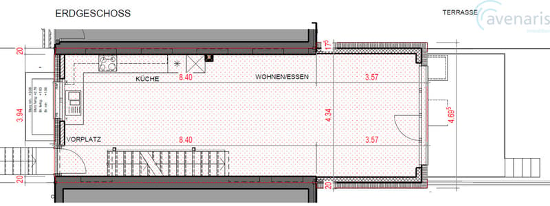 Grundriss Erdgeschoss / First floor plan