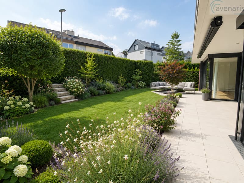 Terrasse mit Garten