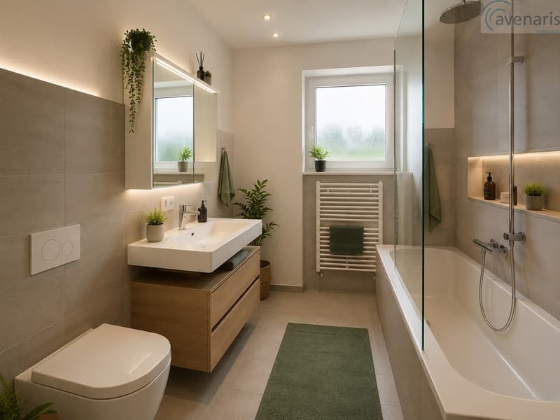 Badezimmer DG-Wohnung Visualisierung