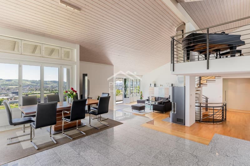 Unique villa with a view of Lake Sempach and the Central Swiss Alps (5)