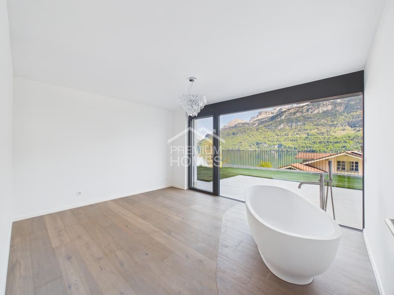 50 m² de terrasse ensoleillée avec vue sur le lac - vie moderne au lac de Brienz ! (3)