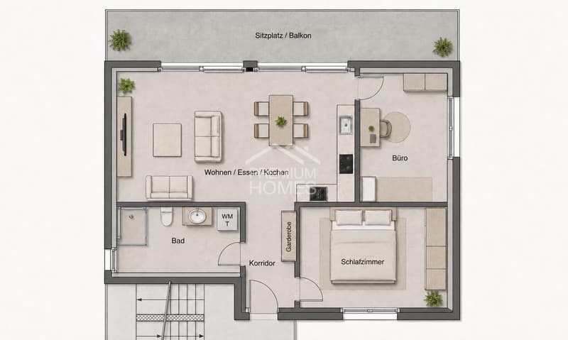 Erstbezug - 3½-Zimmer-Wohnung im 1. OG oder im 2. OG (4)