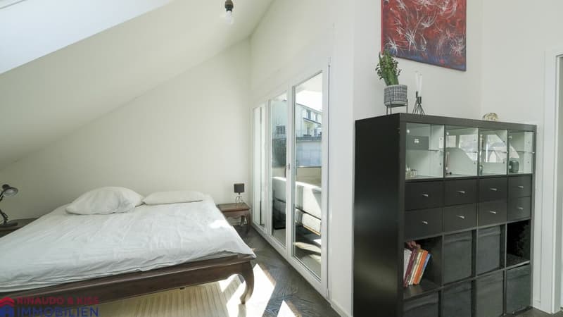 Exclusive attic apartment with balcony - modern & new (9)