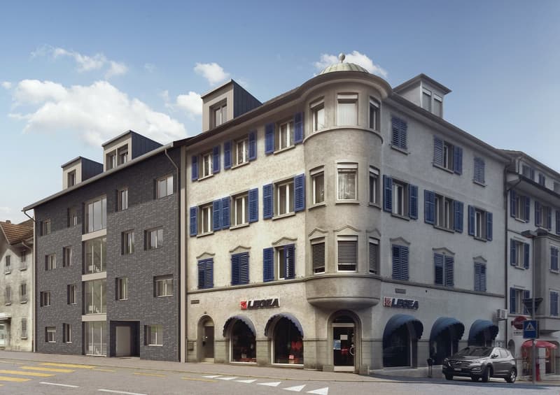 Absolut zentral gelegene 3 1/2-Zimmerwohnung mit grossem Balkon (1)