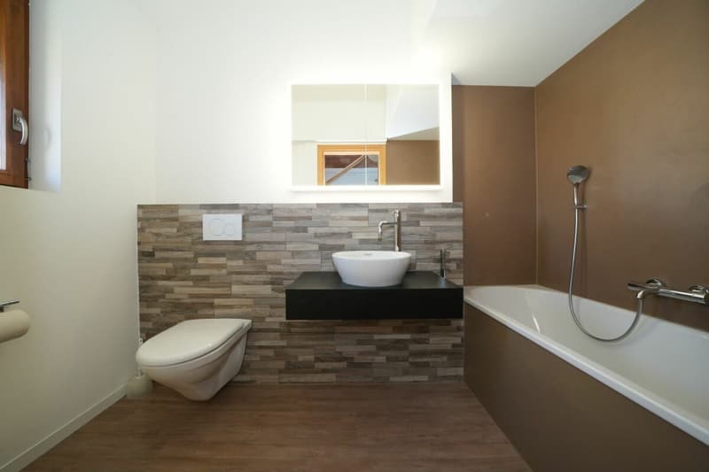 Casa unifamiliare semidetachata modernizzata con stile e giardino soleggiato (10)