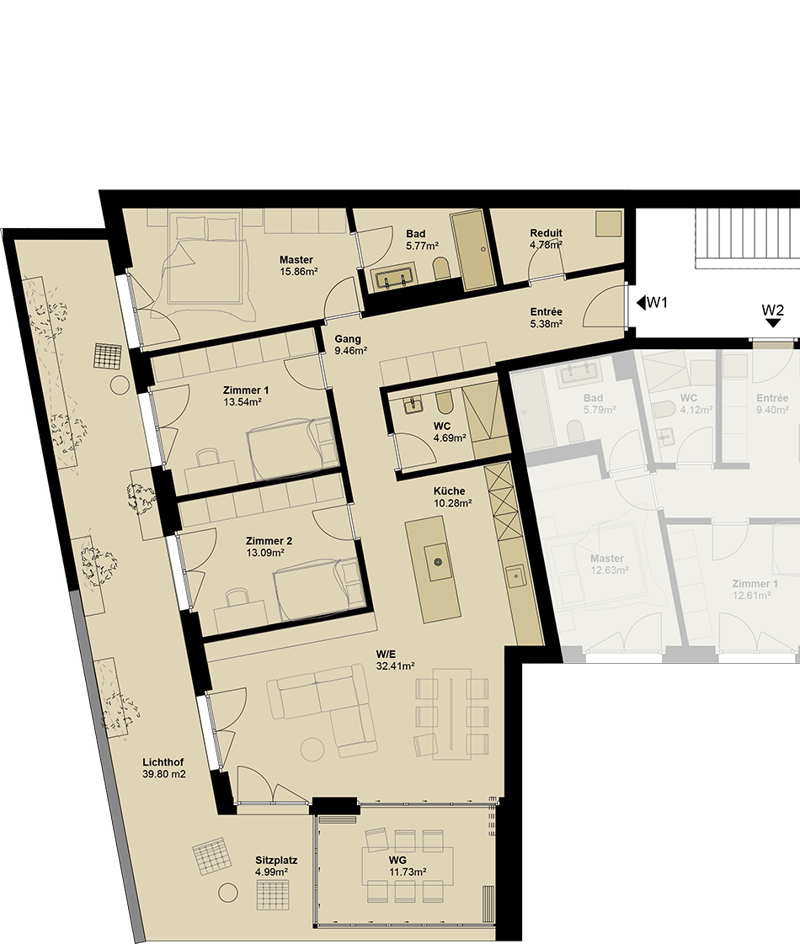 Appartement de jardin exclusif avec haute efficacité énergétique et vue imprenable. Nouveaux prix ! - W1 (8)