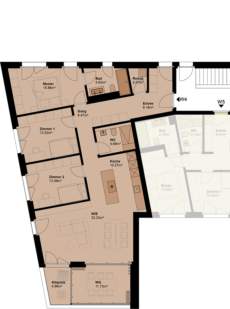 Exklusive Gartenwohnung mit hoher Energieeffizienz und unverbaubarer Aussicht.Neue Preise! - W4 (8)