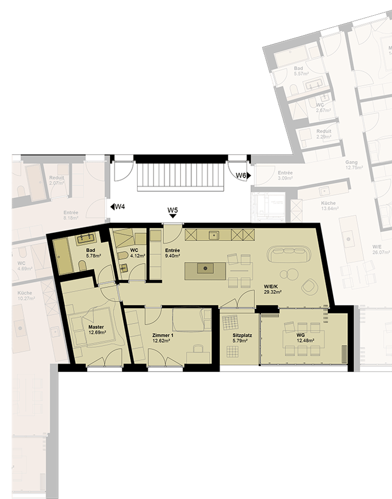 Exklusive Geschosswohnung mit hoher Energieeffizienz und unverbaubarer Aussicht. Neue Preise! - W5 (6)
