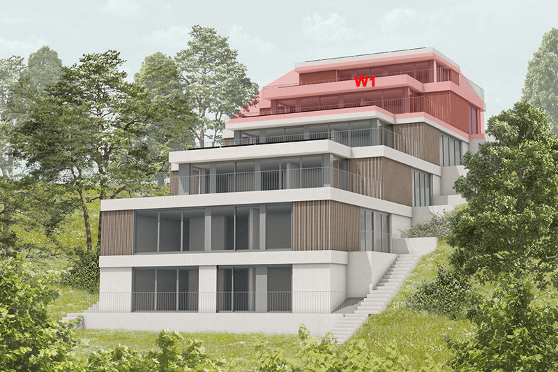 Premier location - Appartement maisonnette exclusif de 3,5 pièces avec vue sur Binningen - W1 (1)