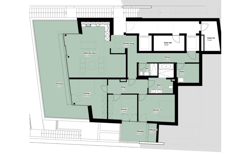 First-time rental - Exclusive 4.5 room apartment with a view - W3 (2)