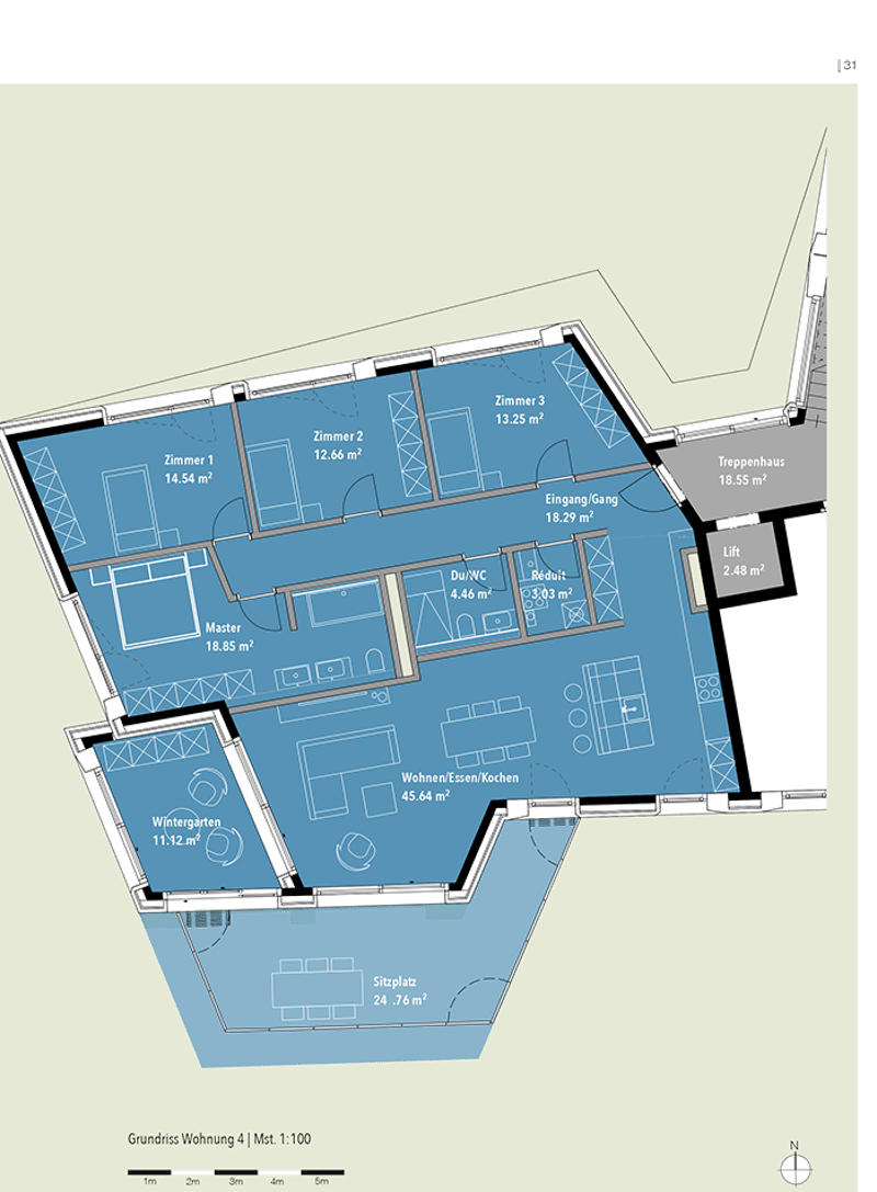 Exklusive Geschosswohnung mit unverbaubarer Aussicht. Neue Preise - A4 (5)