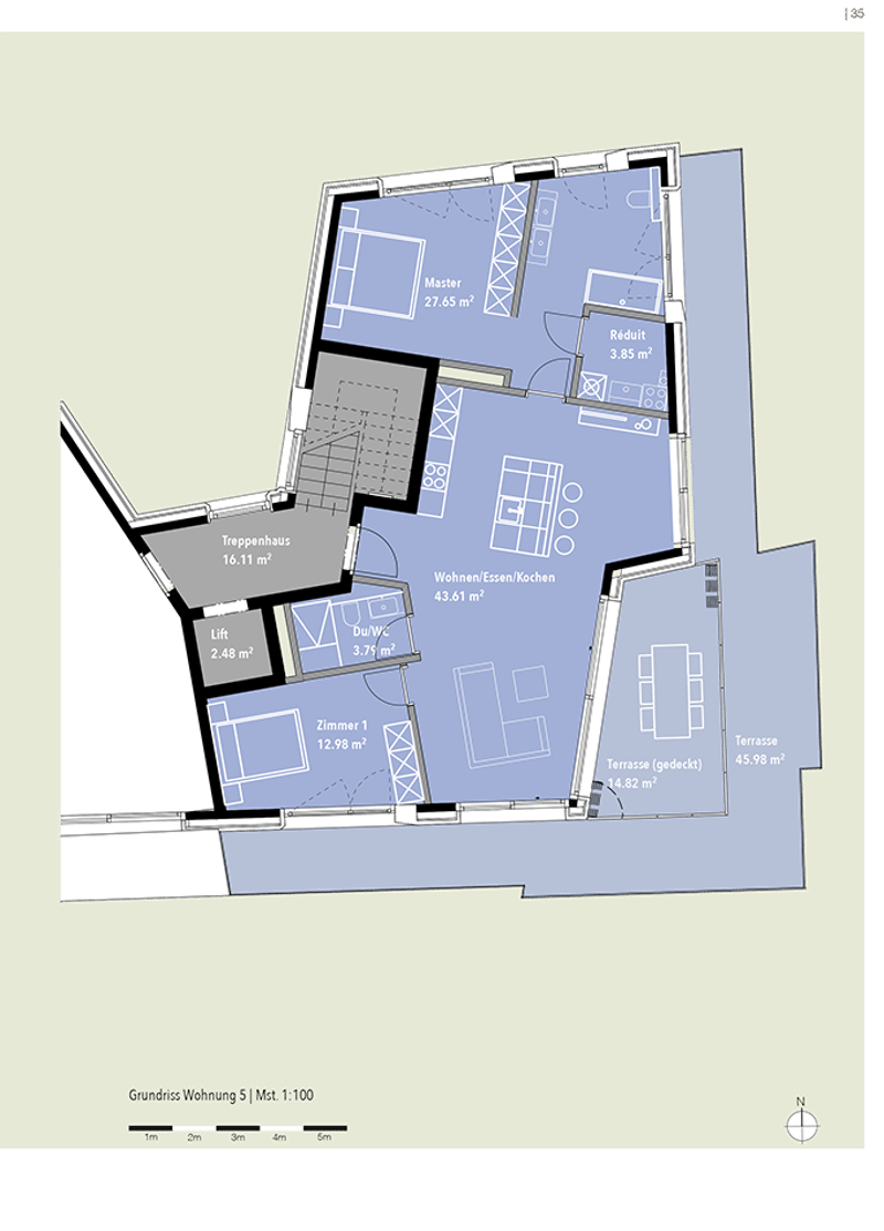 Exklusive Attikawohnung mit unverbaubarer Aussicht. Neue Preise - B5 (5)